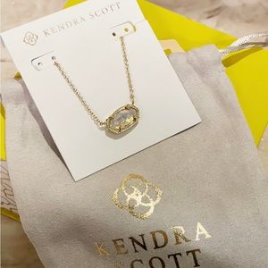Kendra Scott Elisa Gold Necklace (Opal)